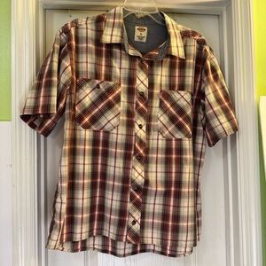 Dickies Short Sleeve Checkered Button Down Shirt